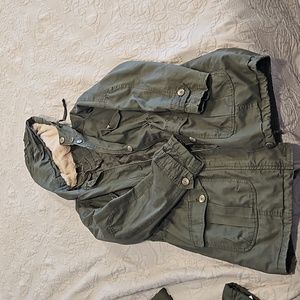 Womens trench type jacket